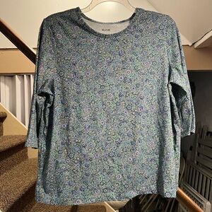 Blair Women's Blue Patterned Top